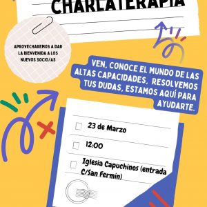 CHARLATERAPIA Y ACOGIDA A NUEVAS FAMILIAS socias