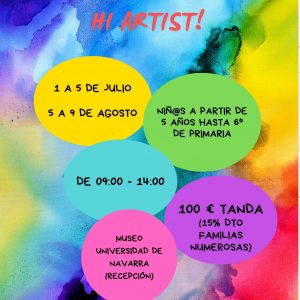Campamento de verano Universidad de Navarra: Hi Artist!