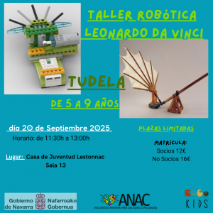 TUDELA_TALLER DE ROBÓTICA_LEONARDO DA VINCI_5 a 9 años