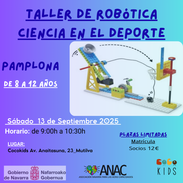 PAMPLONA_TALLER DE ROBÓTICA_CIENCIA EN EL DEPORTE_ 8 a 12 años
