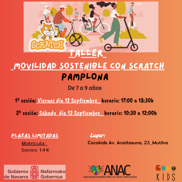 ANULADO_PAMPLONA_TALLER MOVILIDAD SOSTENIBLE_7 a 9 años