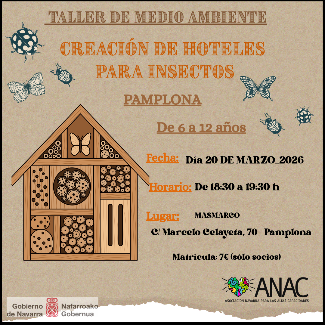 PAMPLONA_TALLER CREACIÓN HOTELES INSECTOS_6 a 12 años