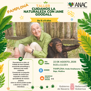 PAMPLONA_TALLER CUIDAMOS LA NATURALEZA COMO JANE GOODALL_5 a 8 años